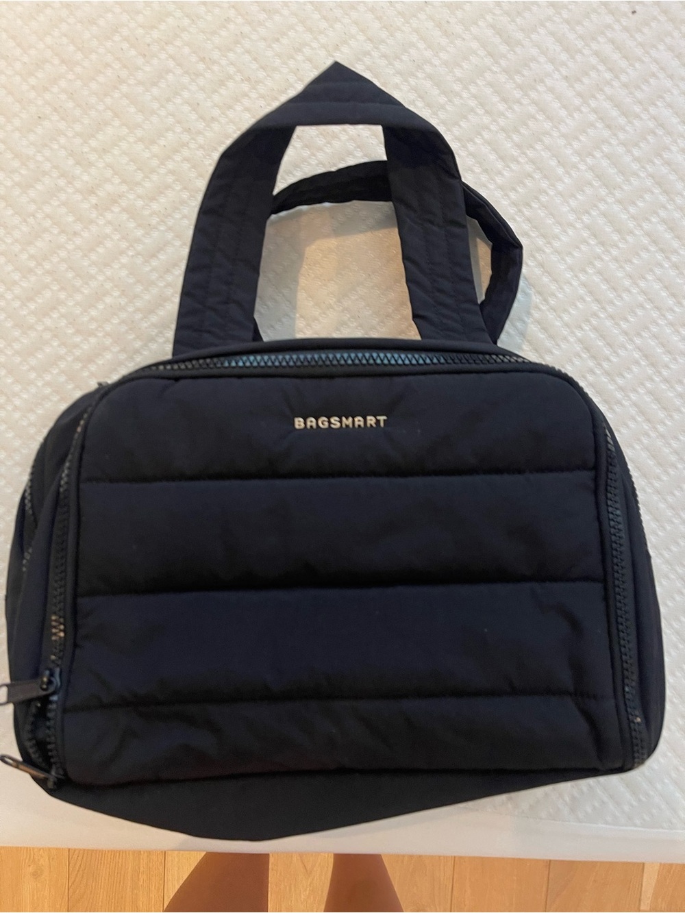 BAGSMART Black Quilted Toiletry Dopp Kit - Picture 8 of 9